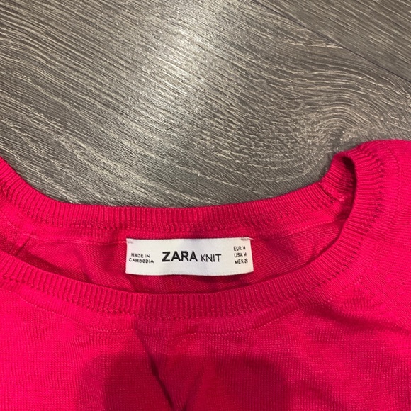 Hot Pink Soft Zara Pullover Sweater - Picture 2 of 2